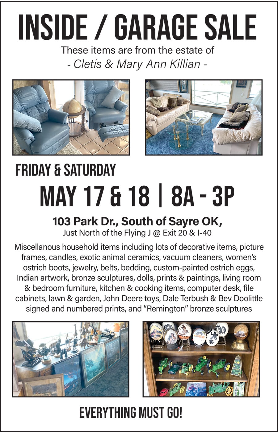 The Penny News Classifieds Garage Sale / Estate Sales Discover