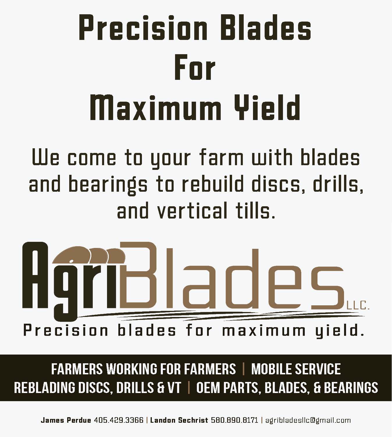 AgriBlades LLC delivers precision blade solutions directly to your farm with convenient mobile service designed for today’s working producers. Specializing in reblading discs, drills, and vertical till equipment, their team brings OEM parts, high-quality blades, and bearings straight to you, saving time and keeping your operation running efficiently. Built by farmers for farmers, AgriBlades focuses on maximizing yield through reliable equipment performance and expert service in the field. PN49853