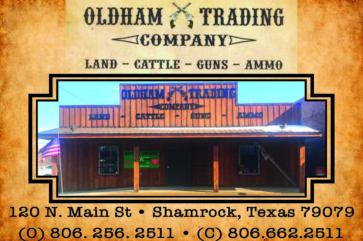 Oldham Trading Company, located at 120 N. Main Street in Shamrock, Texas, is your trusted source for land, cattle, guns, and ammo. With a strong reputation for quality products and hometown service, Oldham Trading Company offers dependable inventory for ranchers, hunters, and outdoor enthusiasts alike. Stop by the store or call 806.256.2511 or 806.662.2511 to learn more about their offerings and experience personalized service right in the heart of Shamrock. PN49451